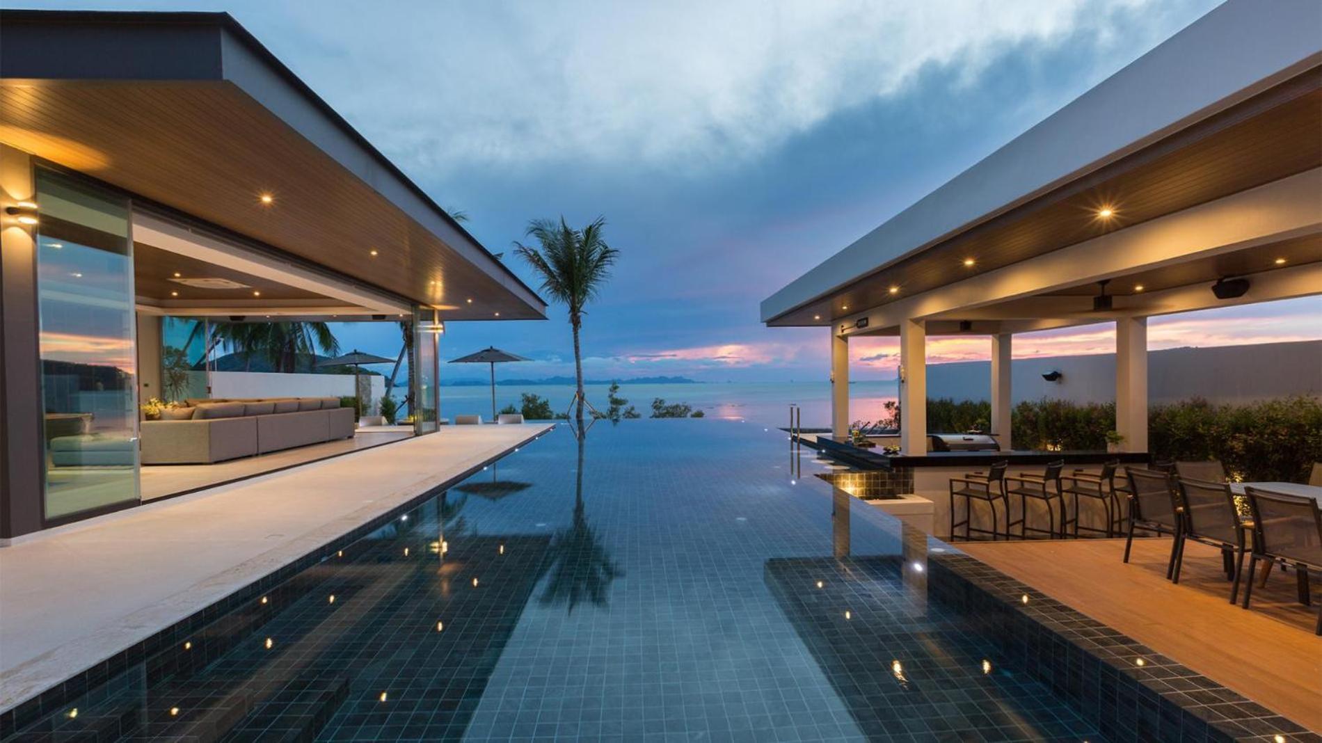 Exclusive Sea Renity A Beachfront Villa Retreat Sleeps 12 Adults And 6 Kids Laem Sor Buitenkant foto
